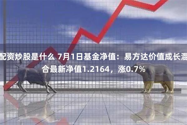 配资炒股是什么 7月1日基金净值：易方达价值成长混合最新净值1.2164，涨0.7%