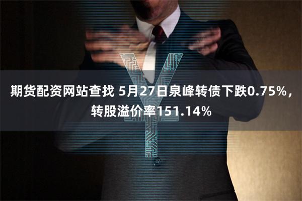 期货配资网站查找 5月27日泉峰转债下跌0.75%，转股溢价率151.14%