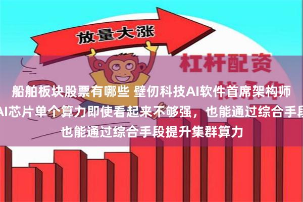 船舶板块股票有哪些 壁仞科技AI软件首席架构师丁云帆：国产AI芯片单个算力即使看起来不够强，也能通过综合手段提升集群算力