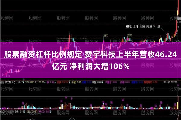 股票融资杠杆比例规定 赞宇科技上半年营收46.24亿元 净利润大增106%