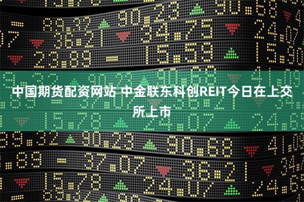 中国期货配资网站 中金联东科创REIT今日在上交所上市